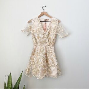 Southern Fried Chics Sparkly Glitter Lace Party Dress